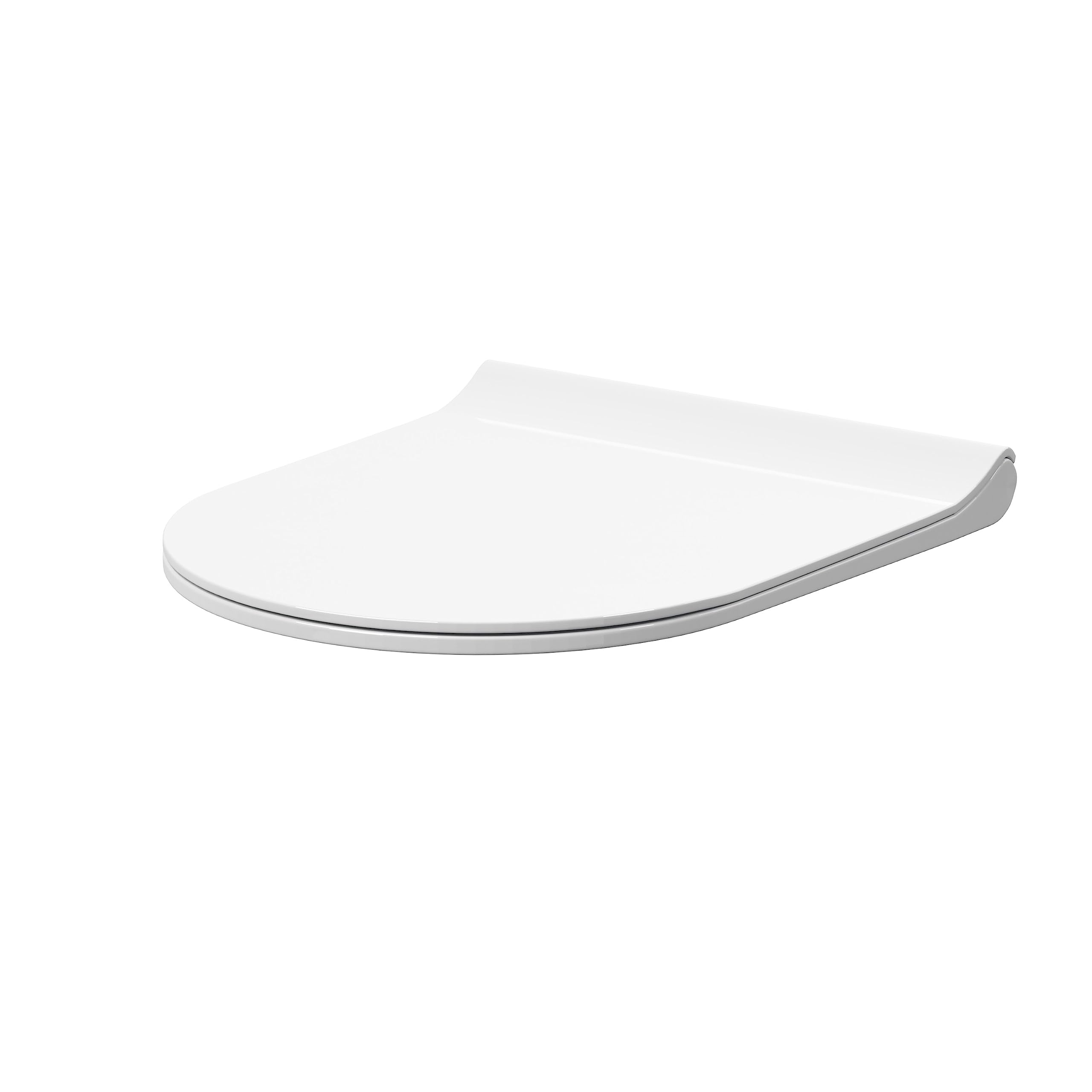 nuie NCG398 Toilet Round Soft Close Top Fix Sandwich Seat, 422mm, White