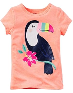 Girl S/S Neon Orange Toucan Tee (3M)