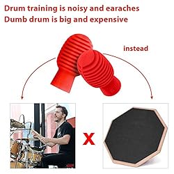 4 Pieces Drum Mute Drum Dampener Silicone Drumstick