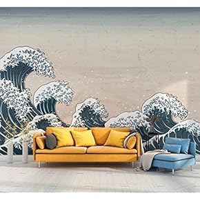 Wall Mural Japanese Style Removable Wallpaper Wall Sticker for Bedroom Living Room - 66x96 inches