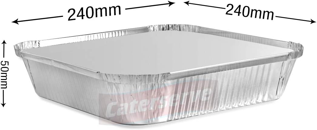 Aluminium Foil Trays with Lids, Large Tin Foil Containers for Roasting Baking, Broiling, Cooking, Food Storage and Freezing - Image 3