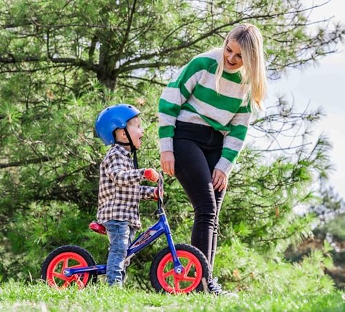 Bicicleta de Equilibrio Spiderman, Niños, Azul y Rojo, S