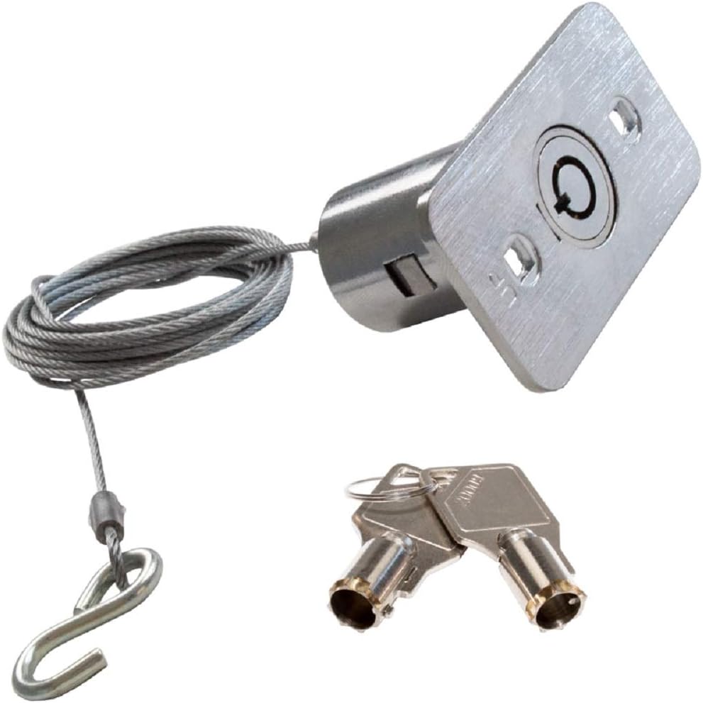 Garage Door External Release Device (8' Round Key), Chrome