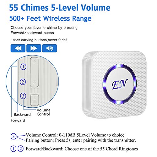 EverNary Dog Doorbells Dog Bell for Potty Training Dog Door Bells and