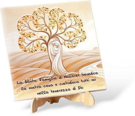 Libreriadelsanto It Canvas Con Cavalletto Sacra Famiglia E Albero Della Vita Altezza Cm Amazon It Casa E Cucina