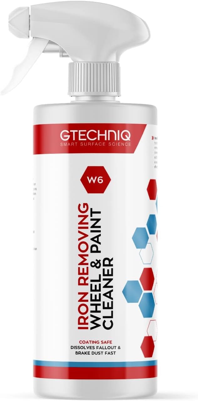 Gtechniq W6 Iron Removing Wheel & Paint Cleaner 500ml - Safe on Paint & Wheels