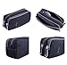 Pencil Case, Large Capacity Pencil Cases Pencil Bag with Two Compartments (Black)