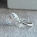Dandelion Seed Make a Wish Real Flower Glass Ball Open Resizable Copper Rings