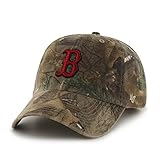 MLB Boston Red Sox Clean Up Adjustable Hat, One Size, Realtree Camouflage