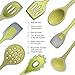 Home Kitchen Tools Spatula,Turner Utensil Set (8 Pcs) by Diamant Blue,Food Grade Silicone (Green)