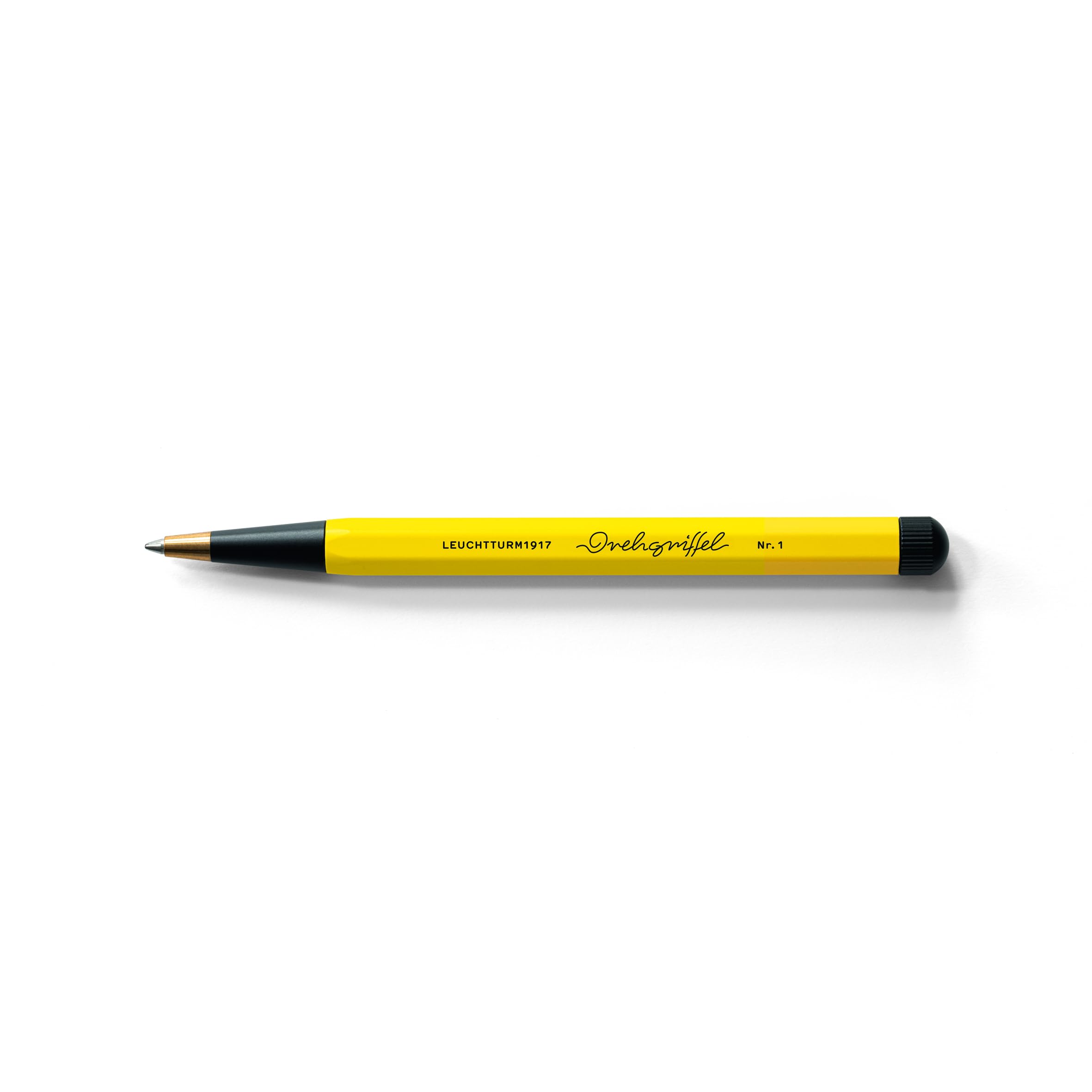 LEUCHTTURM1917 366204 Drehgriffel Nr. 1, Lemon/Black - Ballpoint pen, Bauhaus Edition — image 1