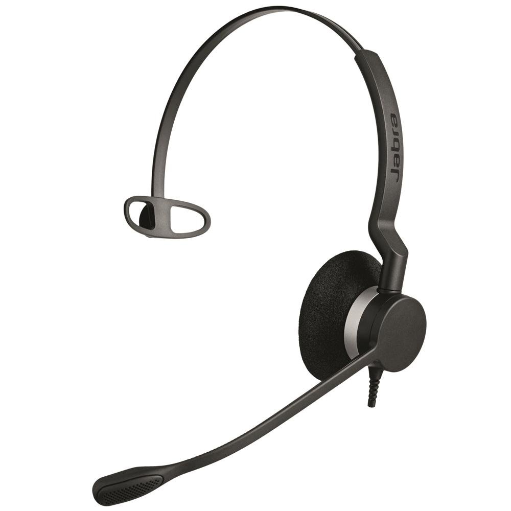 Jabra Biz 2300 Quick Disconnect UC On-Ear Mono Headset - Unified Communications Certified Noise-cancelling and Corded Headphone for Deskphones, Black — image 1
