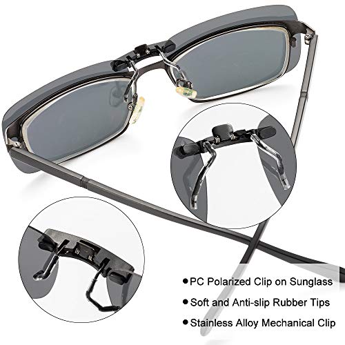 SKYSPER-Sonnenbrillen-Clip-On-polarisierten-Sonnenbrillen-Stilvolle-Sports
