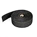 AURELIO TECH 50ft Fiberglass roll Black Racing Exhaust Header Pipe Wrap Tape Ties Combo KIT