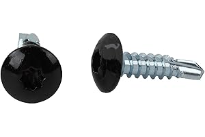 TNITRIB Trailer Exterior Self Tapping Screws OEM #10 x 3/4 Enclosed Car Hauler Self Tapping Screws/Self Tapping Sheet Metal Screws-150 Pack(Black)