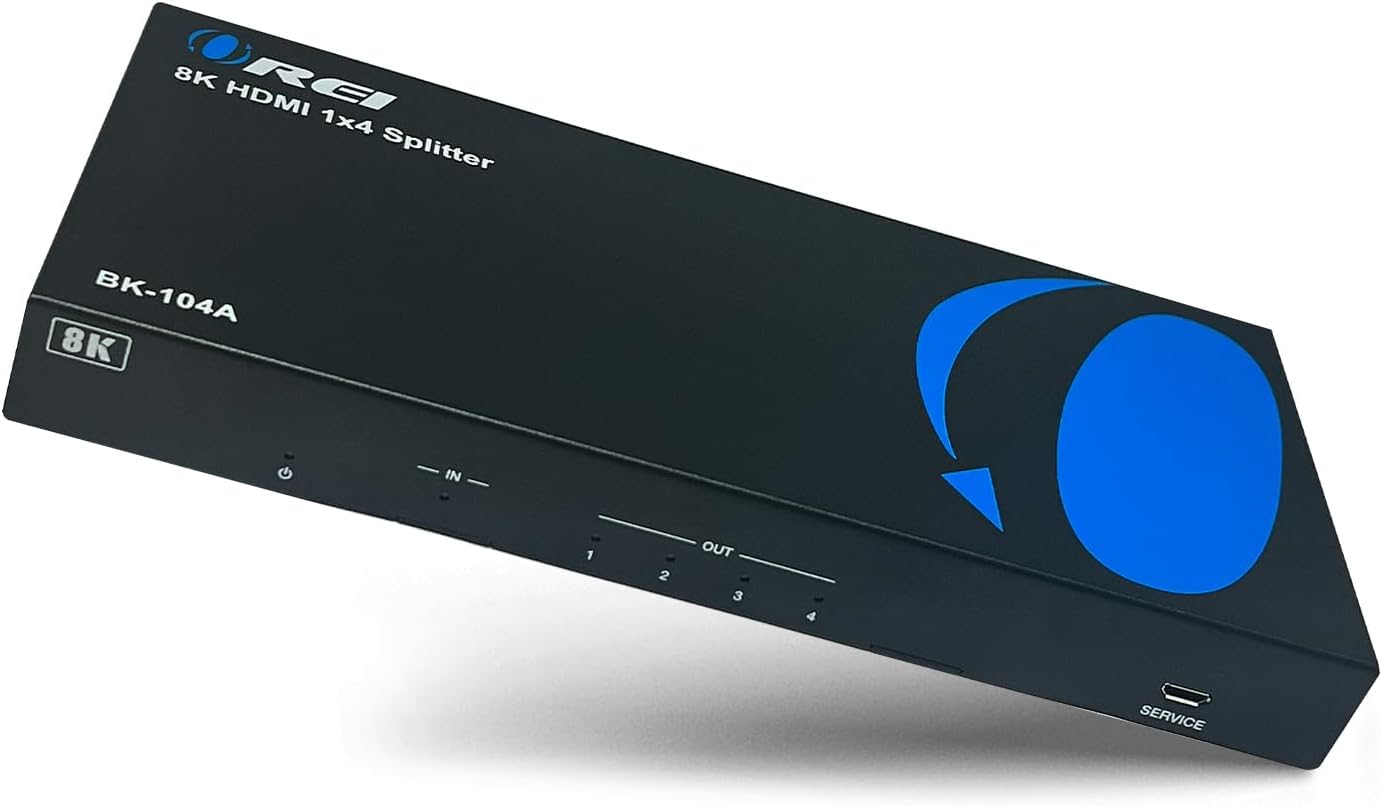 OREI 8K HDMI Splitter 1 in 4 Out, 1 x 4
