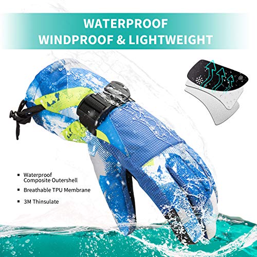 image for BOSONER Ski Snowboard Gloves Waterproof Winter Warm Gloves, Unisex You