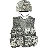 Kids-Army ACU Helmet and Kids ACU Combat Vest Combo
