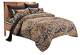 20 Lakes Woodland Hunter Camo Comforter, Sheet, & Pillowcase Set (Queen, Forest)