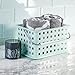 iDesign Spa BPA-Free Plastic Small Stackable Basket with Handle - 9.25