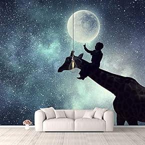 Wall Murals for Bedroom Fantasy View Mystery Collage Removable Wallpaper Peel and Stick Wall Stickers - 66x96 inches