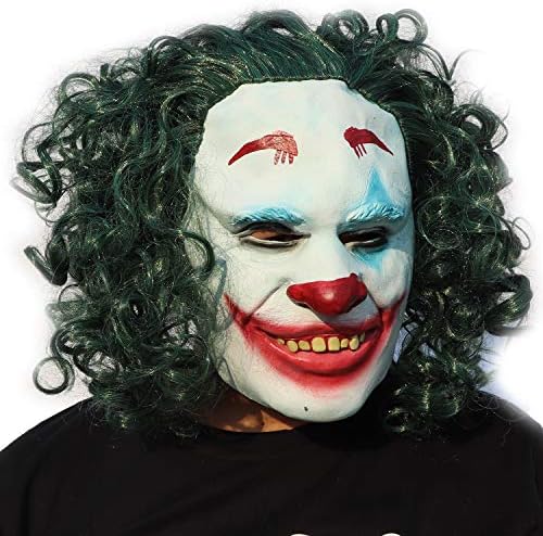 Clown Mask Latex Costume Adult Horror Scary Halloween Cosplay Party Decoration Joker Mask Props