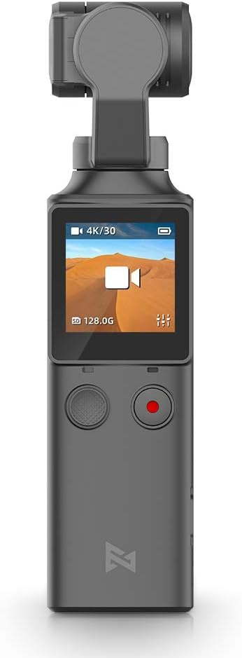 Fimi Palm 4K Camera，High-Definition Gimbal Camera，Millet Portable Motion Camera, 128 ° Super Wide Angle,Anti-Shake Shoot Smart Track,Hand Held Vlog Track Shoot