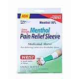 Extra Strength Menthol Pain Relief Wrist Sleeve Bulk Case of 24
