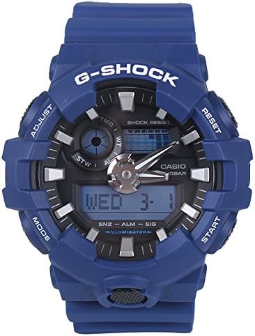 Men's G Shock GA700-2A Blue Resin Japanese Quartz Diving Watch