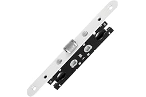 hotifytools Storm Door 2 Point Bolt Mortise Lock Body Fit Pella Storm Door Handleset Part, White Face Plate, Only Lock