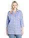Foxcroft Women's 3/4 Sleeve Rosita Gingham Tunic