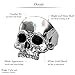 EVBEA Mens Ring Biker Punk Gothic Jewelry Vintage Male Skull Rings Death Rock and Roll