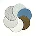 3-Inch No Holes Hook-and-Loop Dry and Wet/Dry Sanding Discs with Backing Pad,5 Each of 6 Grits (Assortment)