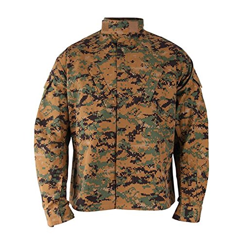 Propper Men's Battle Rip ACU Coat, Small 2, Woodland Digital