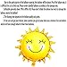 28 Inch Shiny Gold Sun Smiley Face Foil Mylar Balloons Sunshine Helium Balloons Sunny Wedding Favors Summer Theme Party Decorations, 5 PC