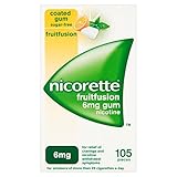 Nicorette Fruitfusion Gum 6 mg, 105 Pieces