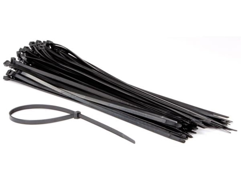 Perel ECTB500 8.8 m Nylon Cable Tie Set - Black