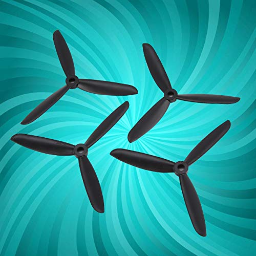 Liobaba 4 Pairs CW/CCW 6045 Propeller Props Blade RC Racing Drone Quadcopter Aircraft UAV Spare Parts Accessories Component Black - Thumbnail 4