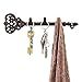 Comfify Decorative Wall Mounted Key Holder Rack - Vintage Key Shaped Rack with 3 Hooks - Wall Mounted - Keys, Coats, Hats and More- Rustic Cast Iron - 11 x 2.8 - with Screws and Anchors - Rust Brown