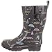Capelli New York Ladies Shiny Umbrella Mid-Calf Rain Boot