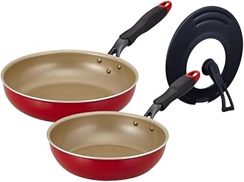 Amazon Co Jp セット買い エバークックフライパン22cm フライパン26cm 蓋 22 26cm 立つ回転ハンドル付き 兼用カバー ホーム キッチン