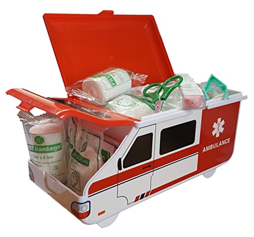 First Aid Kit - Baby & Child Care Supplies in American Ambulance Box - Compact and Travel Friendly, Perfect for Home, Boat, Caravan, Car