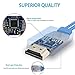 MHL Micro USB to HDMI Cable,Pinyuan MHL Kit Universal MHL Micro USB to Male HDMI Cable 6.5 Feet/2M 1080P HDTV Adapter only for Samsung Galaxy S5 S4 S3 (white)