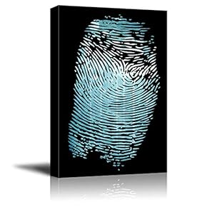 Wall26-Canvas Wall Art-Fingerprint-Giclee Painting Wall Bedroom Living House Decoration Home Art - 12x18 inches
