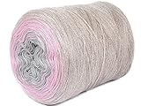 Acrylic yarn cake, Big roll, Ombre Effect, Hand Knitting, Crocheting, Knitting Yarn for Machine Knitting, Multicolor, 15 ounces / 2187 yards (110) (138)