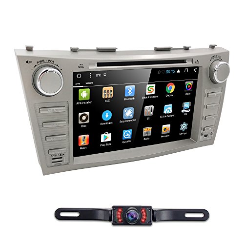 Click Here to See More Images Hizpo Car DVD Player For Toyota Camry 2007 2008 2009 2010 2011 Android 6.0 Quad Core 8 Inch Screen GPS Navi BT Radio RDS DTV AUX USB Android/iPhone Mirrorlink SWC Rearview camera USA Map