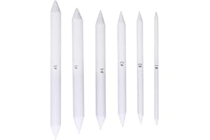 SUMAJU 6 Pieces Blending Stump and Tortillions Set, Paper Art Blenders Student Sketch Drawing Tools for Art Drawing Artist DI