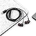 Acessorz USB Type C Earphones, Wired in-Ear Metal Magnetic Earbuds w/Mic, Stereo Bass Noise Cancelling Headphones Sports Headset Compatible with Google Pixel 3/2/XL, Huawei, Essential Phone - Black