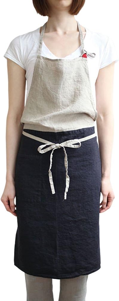Lino e Linaリーノ・エ・リーナフルエプロン カリーナ ノワール