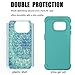 S7 Edge Case, MagicSky [Shock Absorption] Studded Rhinestone Bling Hybrid Dual Layer Armor Defender Protective Case Cover for Samsung Galaxy S7 Edge (Flower)